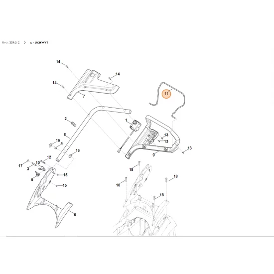 STIHL Dźwignia włączająca 6338 764 0211